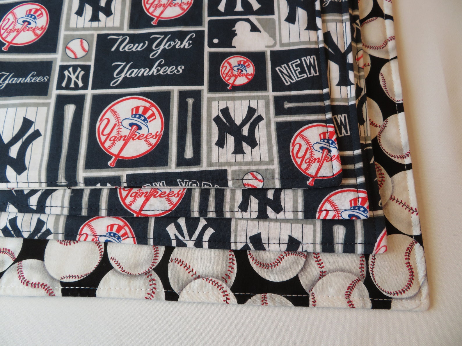 NY Yankees Placemats set 4 or 6 Baseball Placemats MLB Etsy