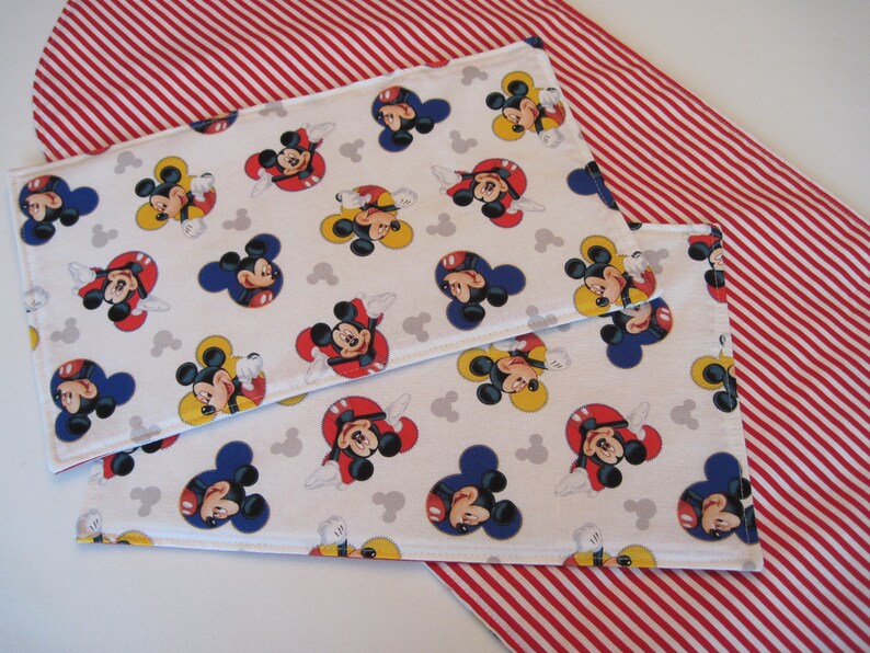 Mickey Mouse Placemats Reversible Disney Placemats Childrens Etsy