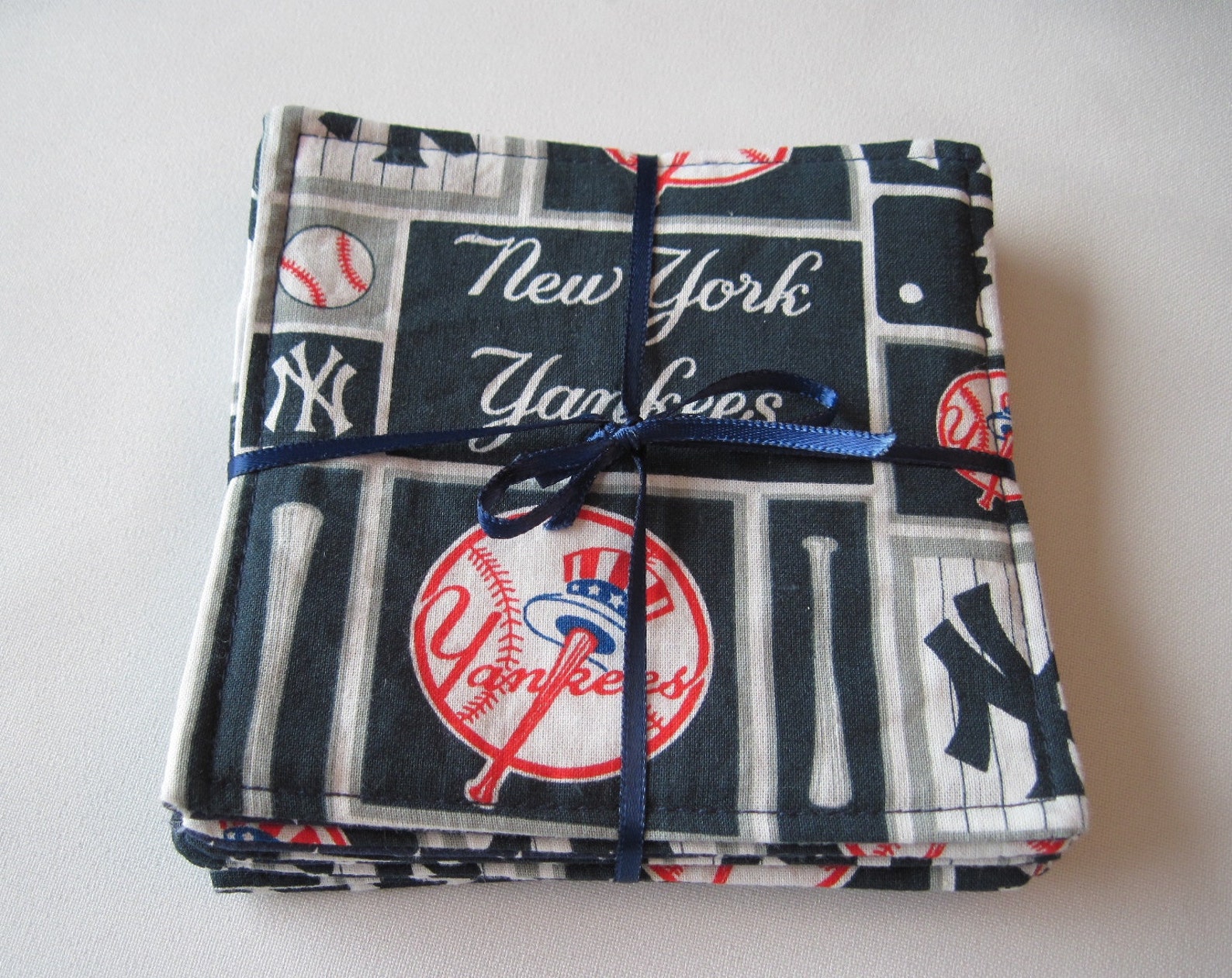 Yankees Coasters Reversible 46 MLB Coasters New York Yankees Etsy
