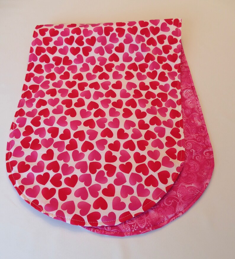 Valentines Day Heart Table Runner 36 Reversible Etsy