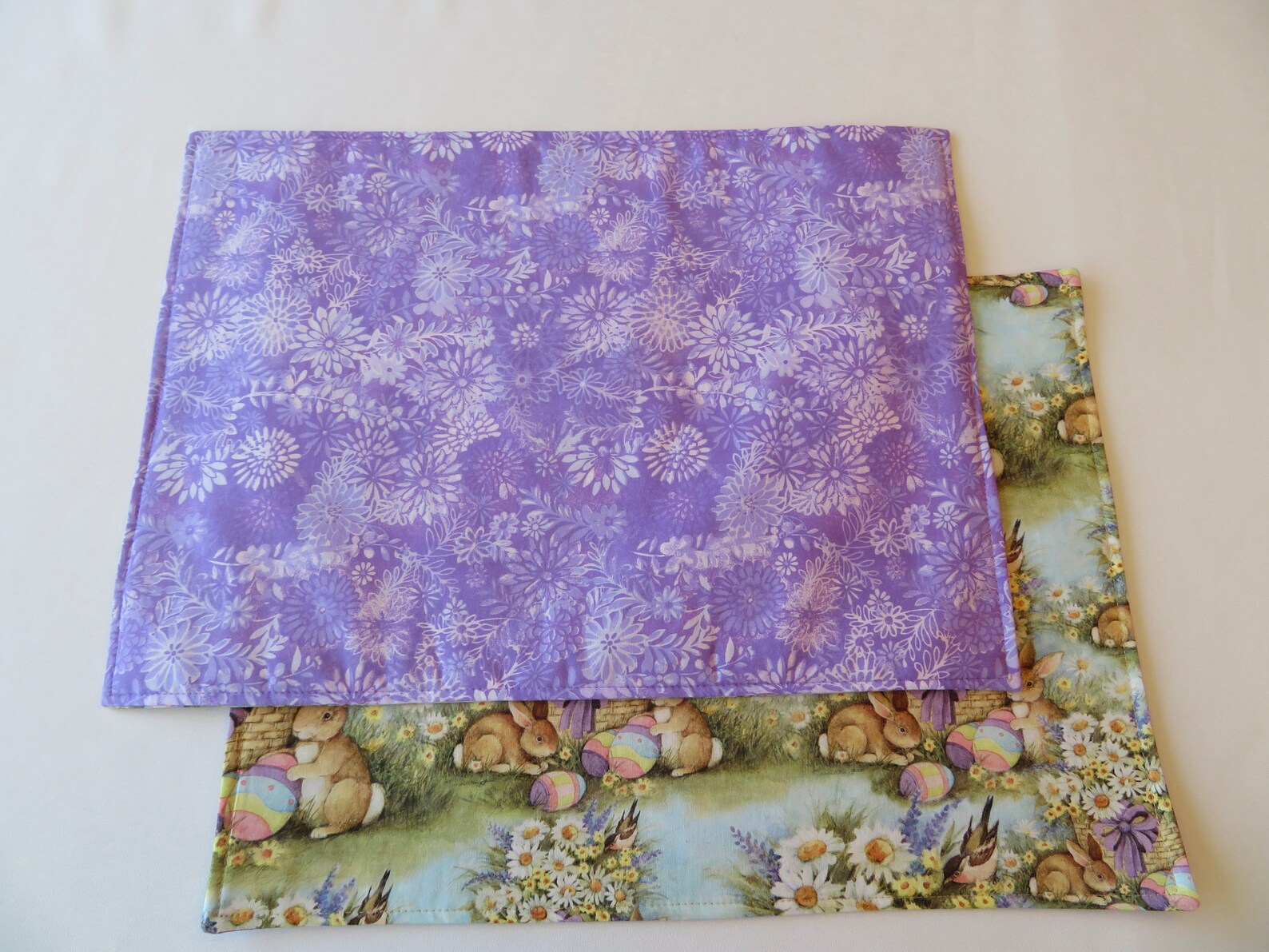 Easter Placemats Set of 4 or 6 Reversible Easter Placemats Etsy