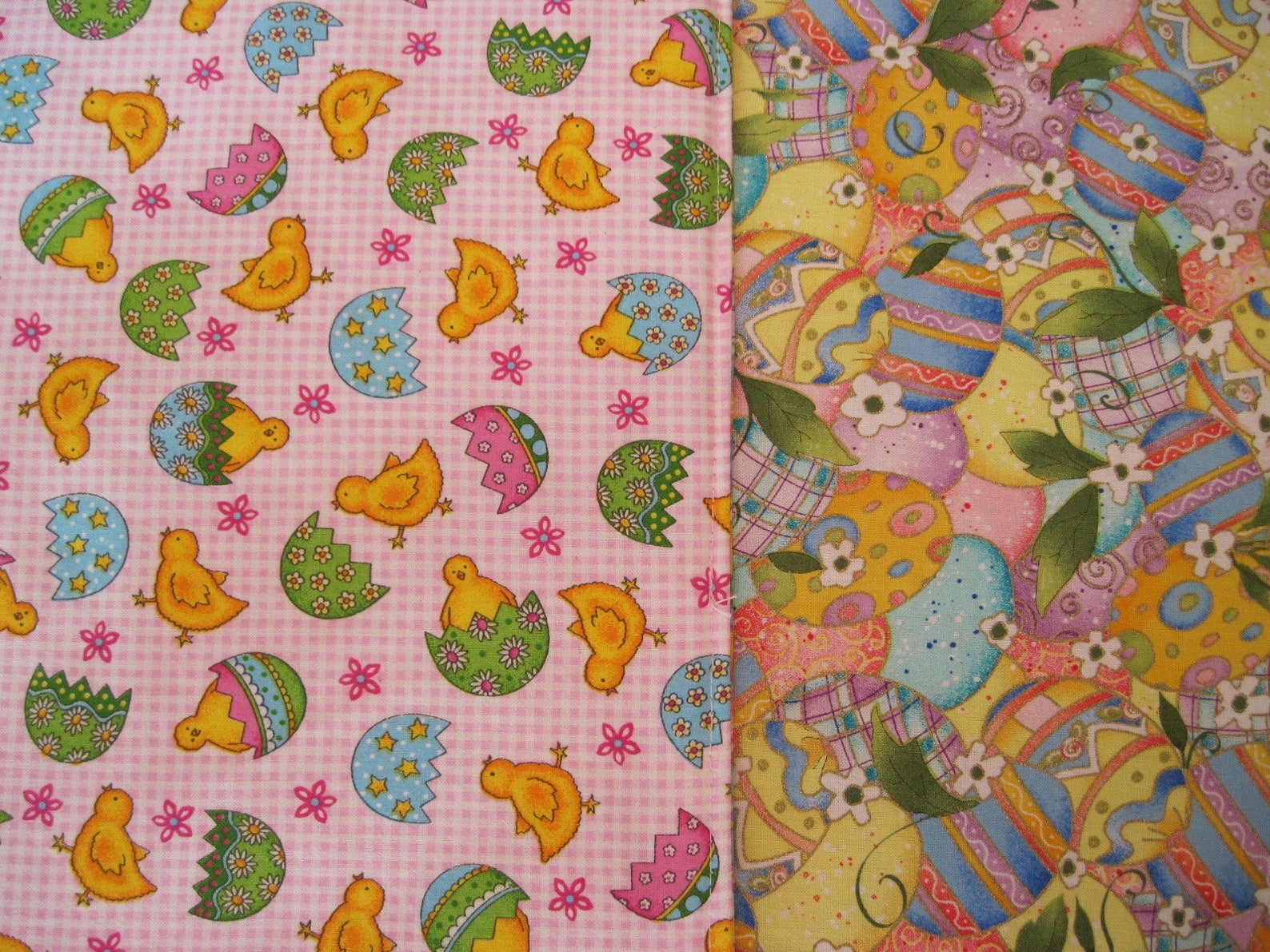 Easter Placemats 4 or 6 Reversible Easter Egg Placemats Yellow Etsy