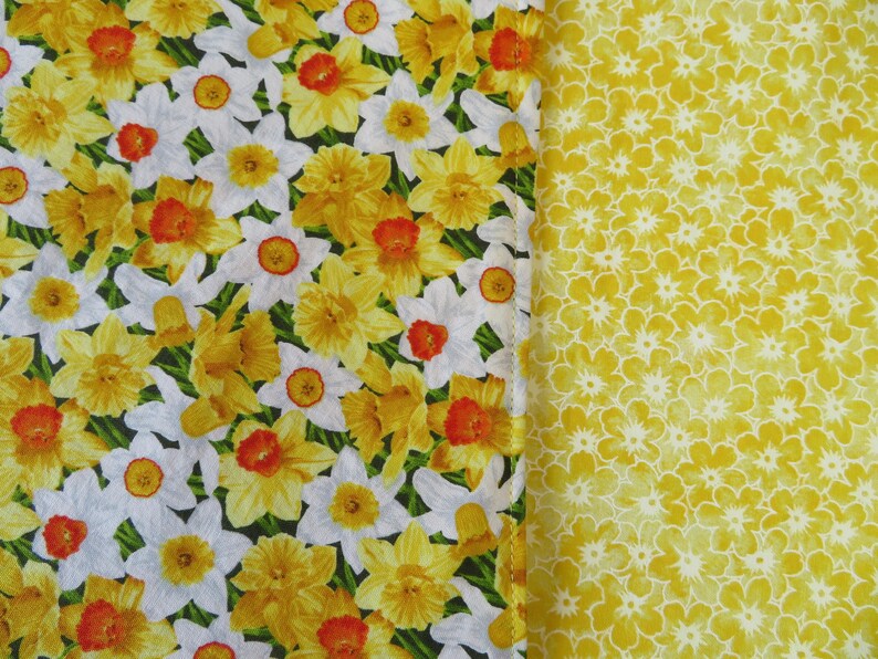 Spring Daffodil Placemats Set of 4 or 6 Easter Spring Placemats Orange Yellow Placemats Daffodil Home Decor Jonquil Placemats image 10