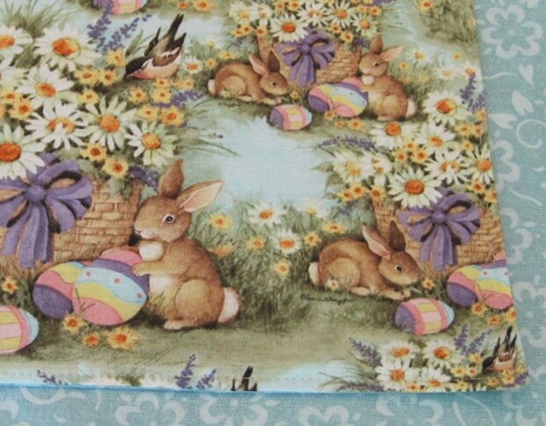 Easter Placemats Set of 4 or 6 Reversible Lavender Placemats Easter