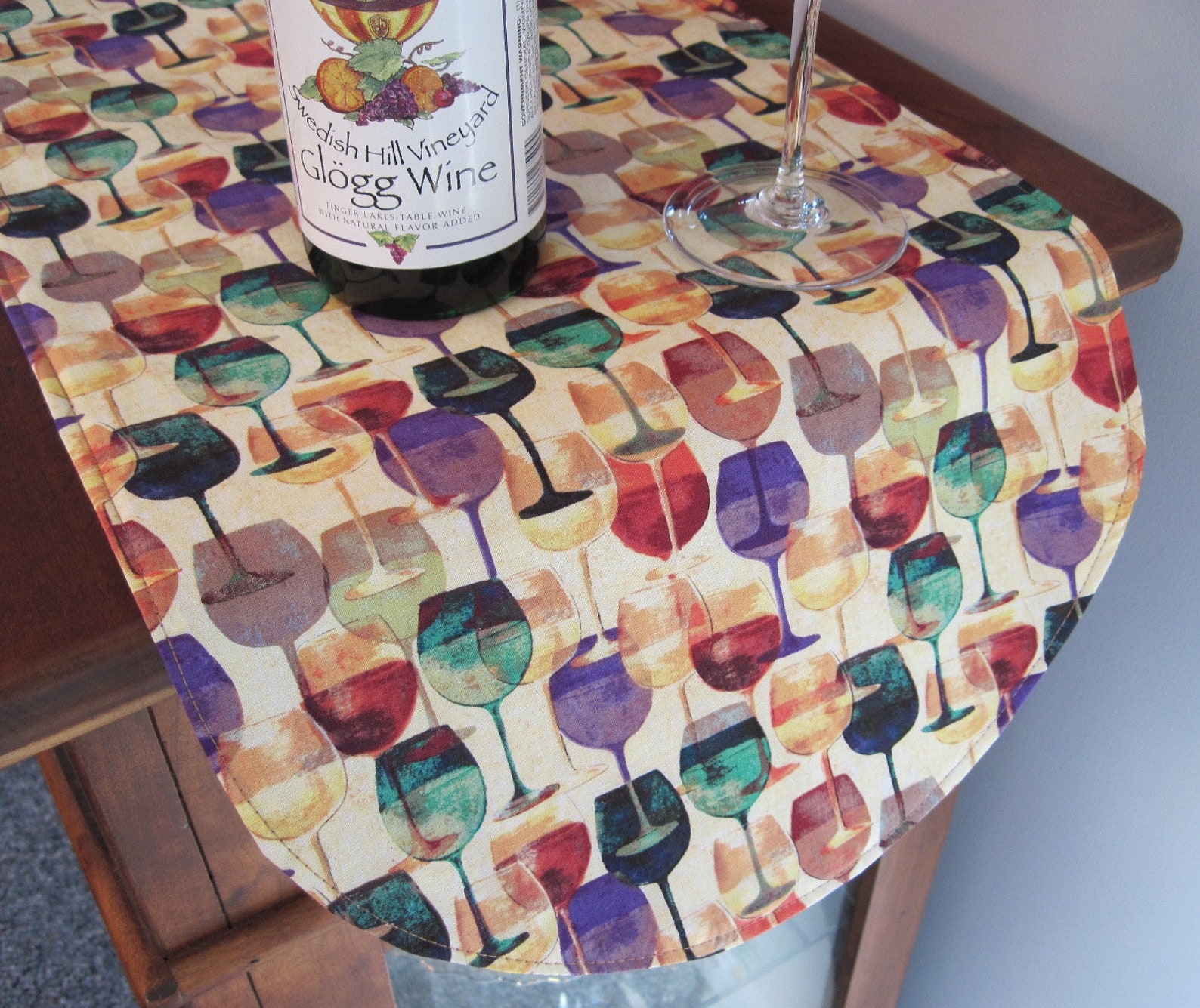Wine Glass Placemats Reversible Set 4 or 6 Wine Placemats Etsy
