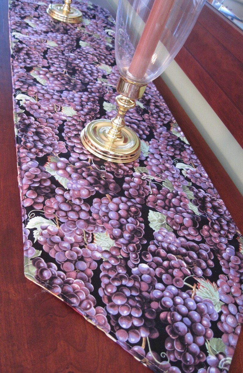 72 Wine Table and Grape Runner Wine Lovers Runner Etsy