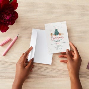 Carte d'invitation noël