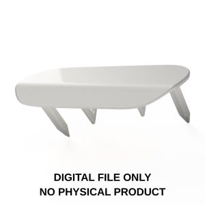 May include: A white, plastic car part with a curved top and four pointed tabs extending downward. The text "DIGITAL FILE ONLY NO PHYSICAL PRODUCT" is displayed below the part.