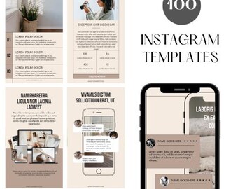 100 Canva Instagram Story Templates, Small Business (Digital Download)