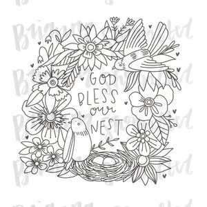 God Bless Our Nest Printable - Etsy