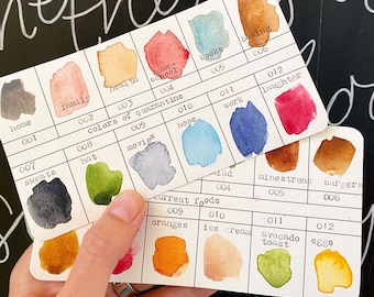 Paint Swatch Cards