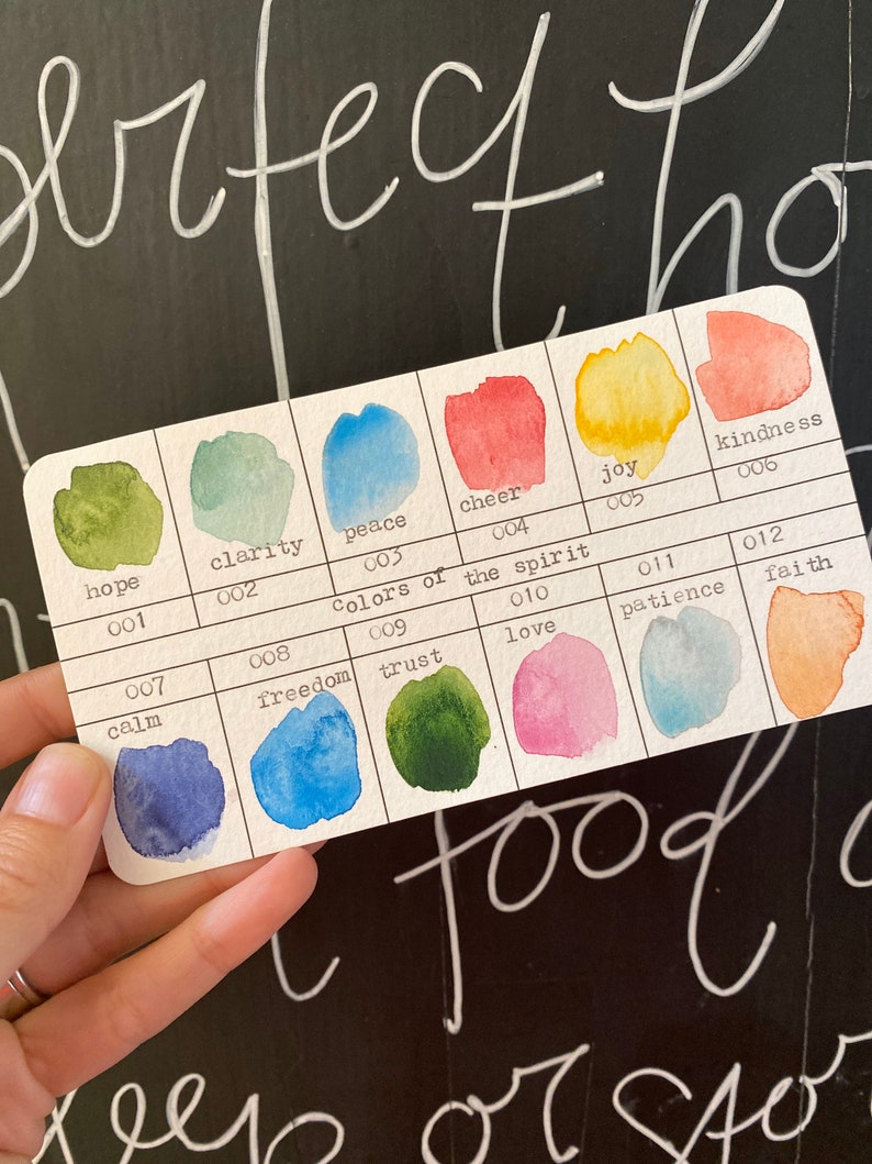 Paint Swatch Cards Etsy