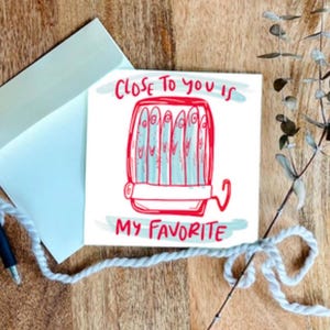 Hand Drawn Greeting Cards | 10 Pack with Envelopes | Blank inside | Close to You Sardines | Love Cards | Hand Drawn Trendy Art