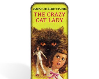 Magnetic Sewing Needle Case Needle Slider Case Nancy Mystery The Crazy Cat Lady Funny
