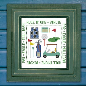 Golf Mini Sampler Cross Stitch PDF