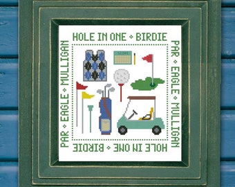 Golf Mini Sampler Cross Stitch PDF