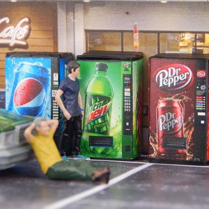 1/64  Scale Diorama Vending Machine SODA Pop Model City Accessory S Scale