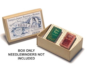 Needle Minder Gift Box Empty Box or Storage Box Kraft with Poly Filling Can Fit Max 2 Needle Minders