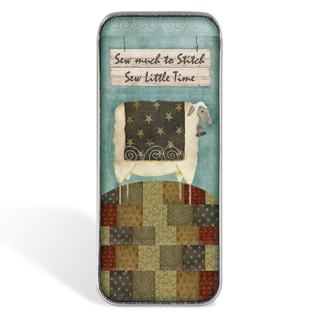Sewing Needle Case Needle Slider Case Americana Sew Much to