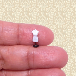1/144th Scale Dollhouse Miniature Classic Dress Form Metal Base 1/160 N Scale Detail Incredibly Tiny!