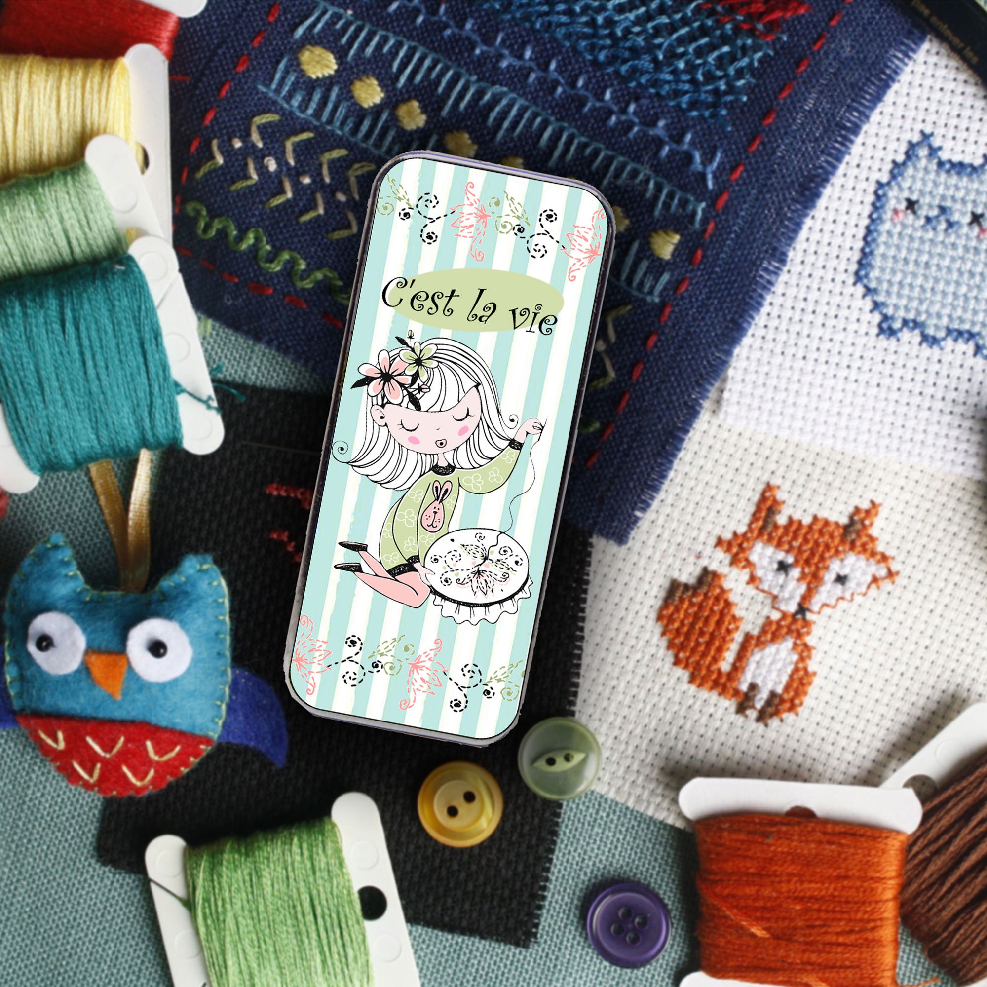 Magnetic Sewing Needle Case Needle Slider Case Girl Stitching | Etsy