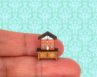 1/144 Scale Dollhouse Miniature Dollhouse on Table Furniture Display So Tiny!