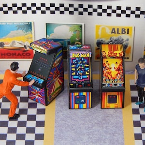 1/64 Diorama Display ARCADE MACHINE Model City Scene Accessory S Scale