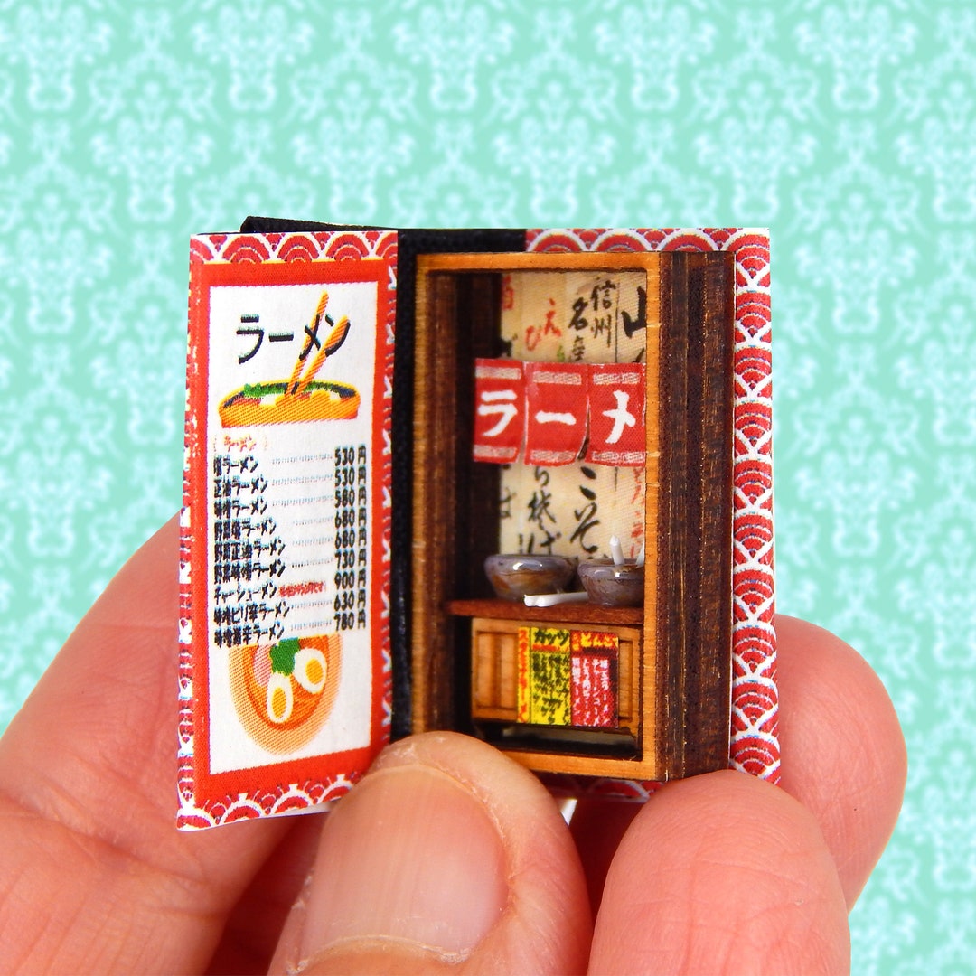 1/144 Scale Dollhouse Miniature Ramen Japanese Oriental Diorama Book Nook so Tiny Miniature
