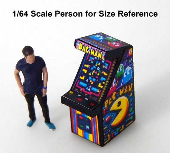 Modello 3D Stampato Di Macchina Arcade In Scala 1:64, THROWBACK, Per Diorami, SZ - Foto 3