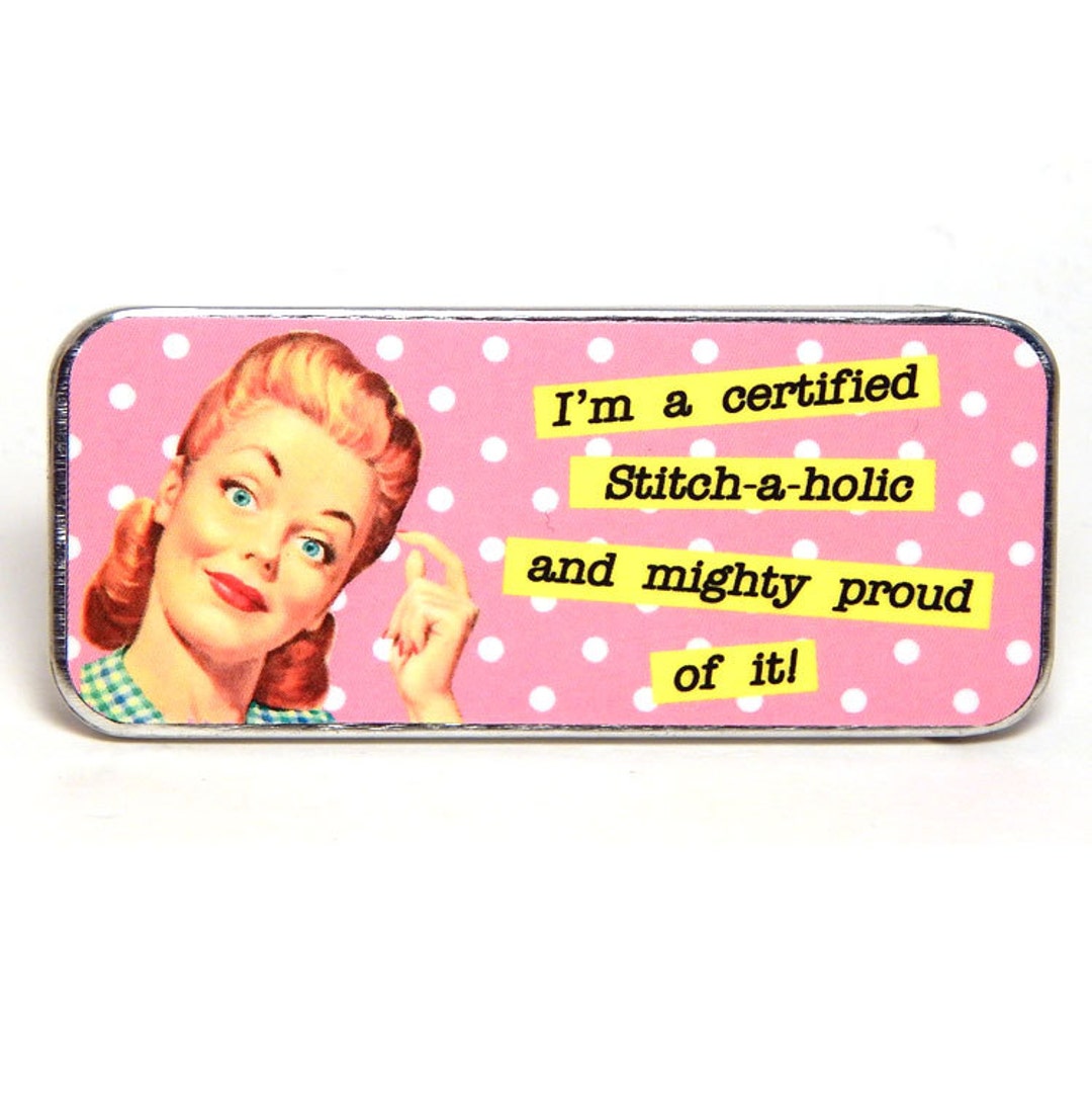 Sewing Needle Case Needle Slide Case Certified Stitchaholic