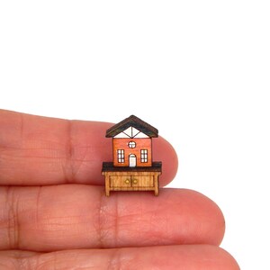 1/144 Scale Dollhouse Miniature Dollhouse on Table Furniture Display So Tiny image 2