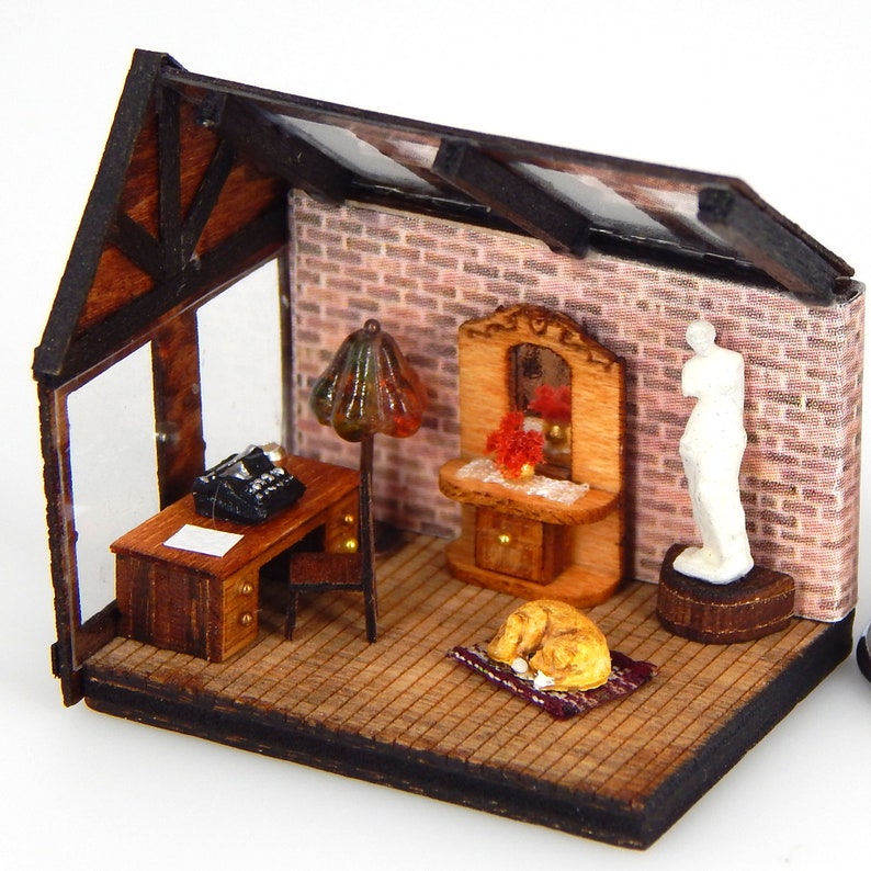 1/144 Scale Dollhouse Miniature Console Table Hallway Etsy