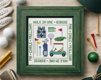 Golf Mini Sampler Cross Stitch PDF