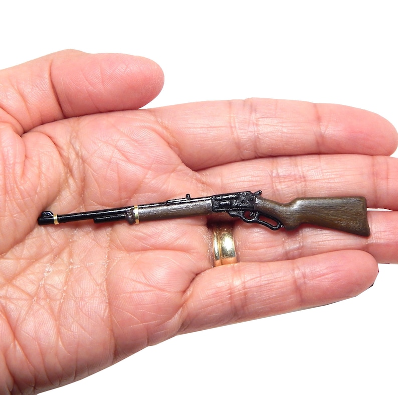 Dollhouse Miniature Gun Rifle Faux Vintage Toy Gun 112 Scale Etsy