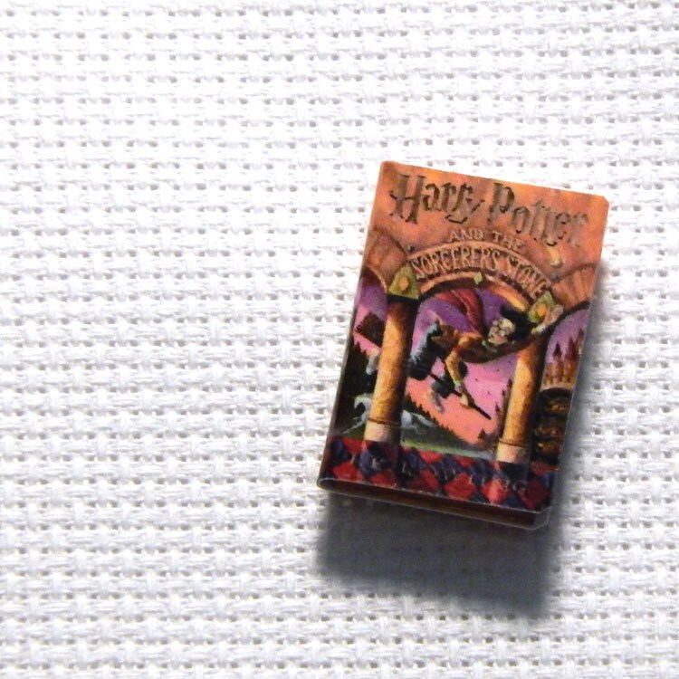 Needle Minder Miniature Book Magic Wizard Boy 1 Inch