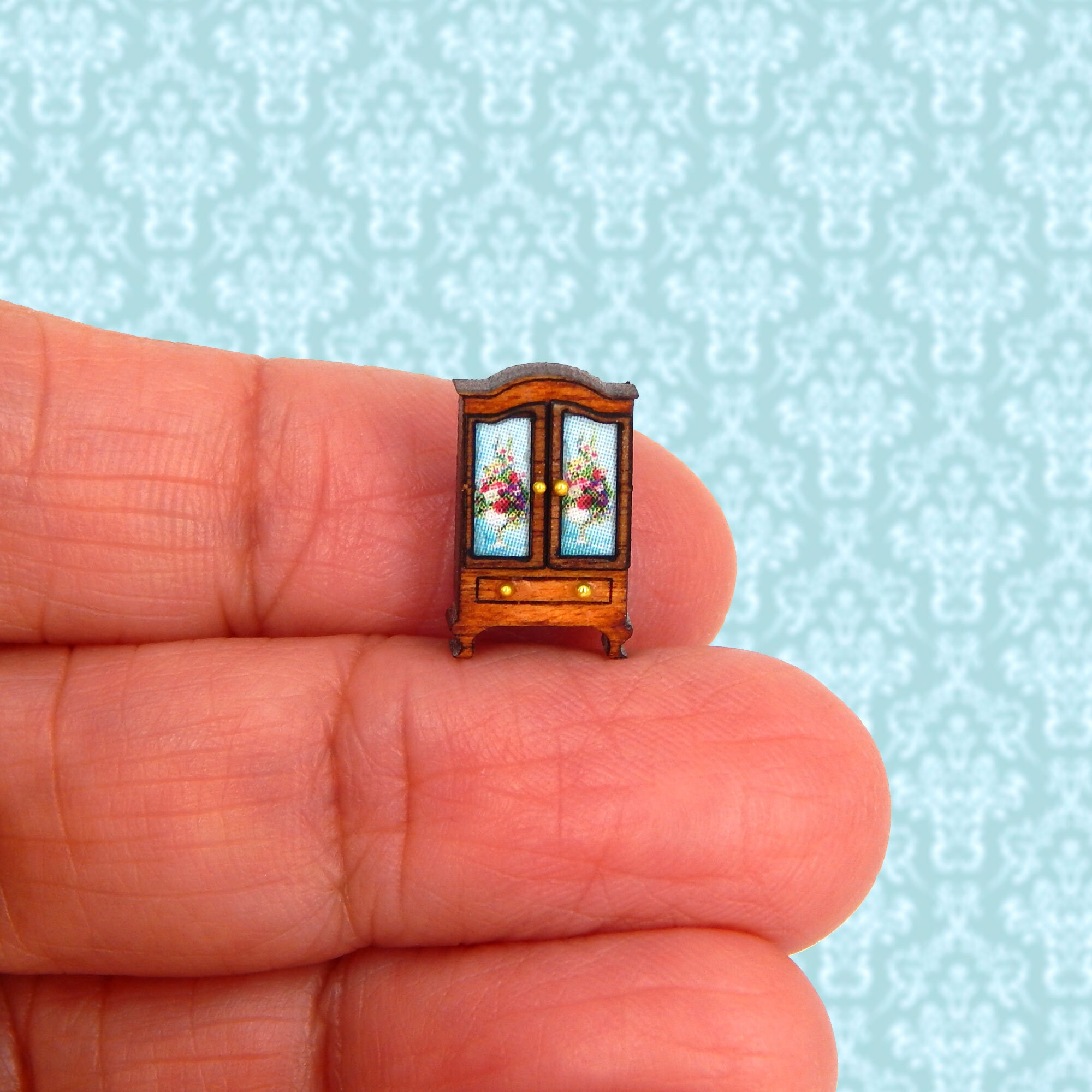 1 144 Scale Dollhouse Miniature French Country Armoire Faux