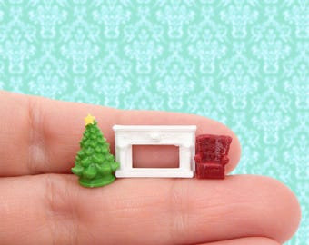1/144 Dollhouse Miniature S3 Christmas Set – Unfinished Color 3D Print