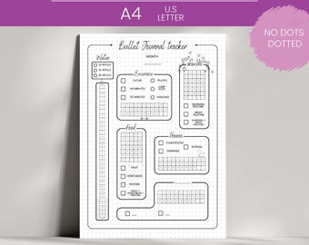 Printable Monthly Habit Tracker: Wellness & Self-Care Journal (Digital Download)