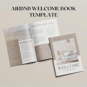 Airbnb Welcome Book Template | Vacation Rental Welcome Book Canva Template | Airbnb Guest Book Canva Template | VRBO Welcome Book