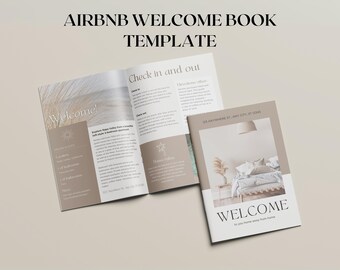 Airbnb Welcome Book Template | Vacation Rental Welcome Book Canva Template | Airbnb Guest Book Canva Template | VRBO Welcome Book