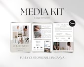 Influencer Media Kit Canva Template, Instagram and TikTok Content Creator Media Kit, 3 Paged Press Kit, Pitch Kit, Blogger Press Kit