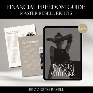 Ratgeber für finanzielle Freiheit, Master Resell Rechte inklusive, MRR & PLR passives Einkommen E-Book, verkaufsfertiges digitales Produkt, Online-Business