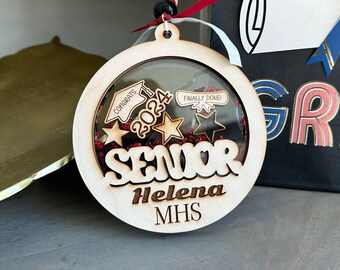 Personalized Graduation Ornament  Class of 2026 Senior Gift Keepsake