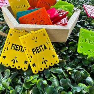 Cinco De Mayo Earrings Papel Picado Style Fiesta Banner Party favor May 5th