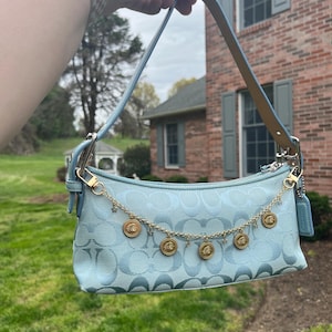 Gold Moon Medallion and Tiny Stars Bag Chain / Purse Chain / Backpack Chain