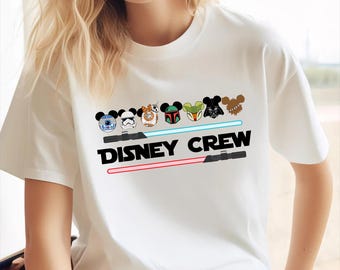 Star Wars Disney Crew Sweatshirt, Disney Sweater,Star Wars Family T-Shirt, Disney Star Wars Shirts, Disney Crew Tee, Disney Vacation Sweater
