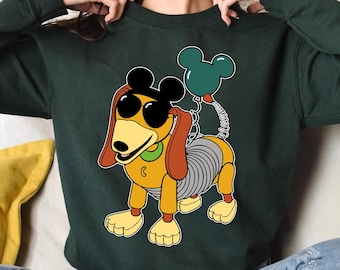 Slinky Dog Sweat, Toy Story Hoodie, Disney Characters Sweat, Mickey Ears Slinky Dog Hoodie, Slinky Dog Lover Gift, Dog Lover Family Sweater