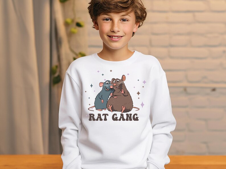 Ratatouille Remy And Emile Rat Gang Sweatshirts, Anyone Can Cook Family Shirt, Disney World Hoodie Gift Hoodie, Ratatouille Youth Sweatshirt image 3