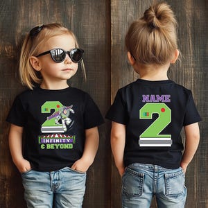 Buzz Lightyear Birthday Shirt, To Infinity And Beyond Tee, Toy Story Shirt, Custom 2nd Birthday Shirt, Toy Story Birthday Shirt,Second Shirt