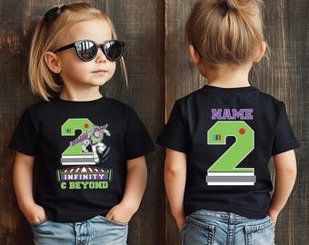 Buzz Lightyear Birthday Shirt, To Infinity And Beyond Tee, Toy Story Shirt, Custom 2nd Birthday Shirt, Toy Story Birthday Shirt,Second Shirt